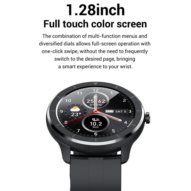 T6 sports smart watch fuld tryk sn  ip68 vandtæt smartwatch til android ios fitnessure