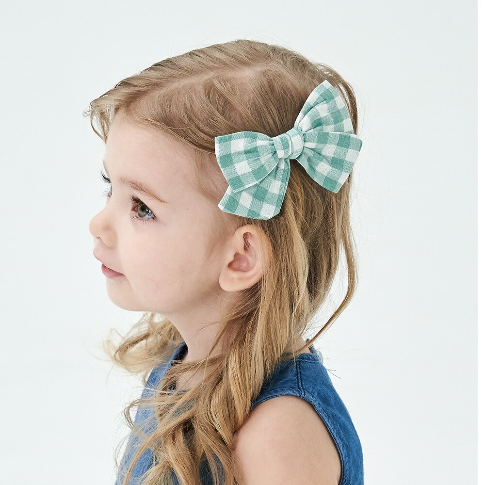 Pinzas para el pelo para niña, accesorios para el cabello de primavera, lazos de algodón para niña, horquilla, pasador de princesa, 6 unids/set por juego