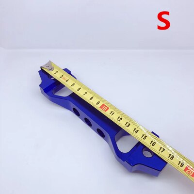 Auto Batterij Tie Down Brace Aluminium Fasten Beugel Houder Brace Zwart/Blauw/Re: Blue S