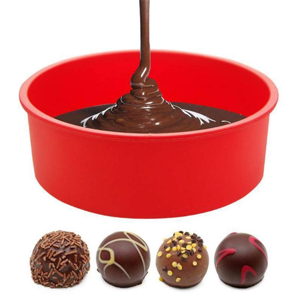 10.5/17/20 Cm Siliconen Cakevorm Ronde Chocolade Mallen Bakken Gerechten Gebak Bakvormen Desserts Mousse Mallen Bakken pan Gereedschap