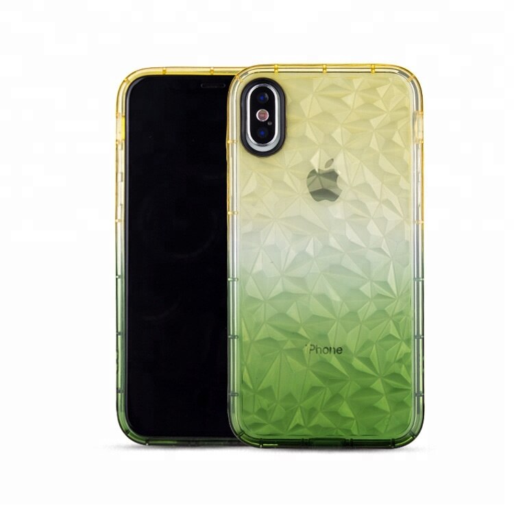 Custom Print Luxe Clear Soft TPU Kleurrijke Gradient Mobiele Telefoon Case Voor iPhone XS Max
