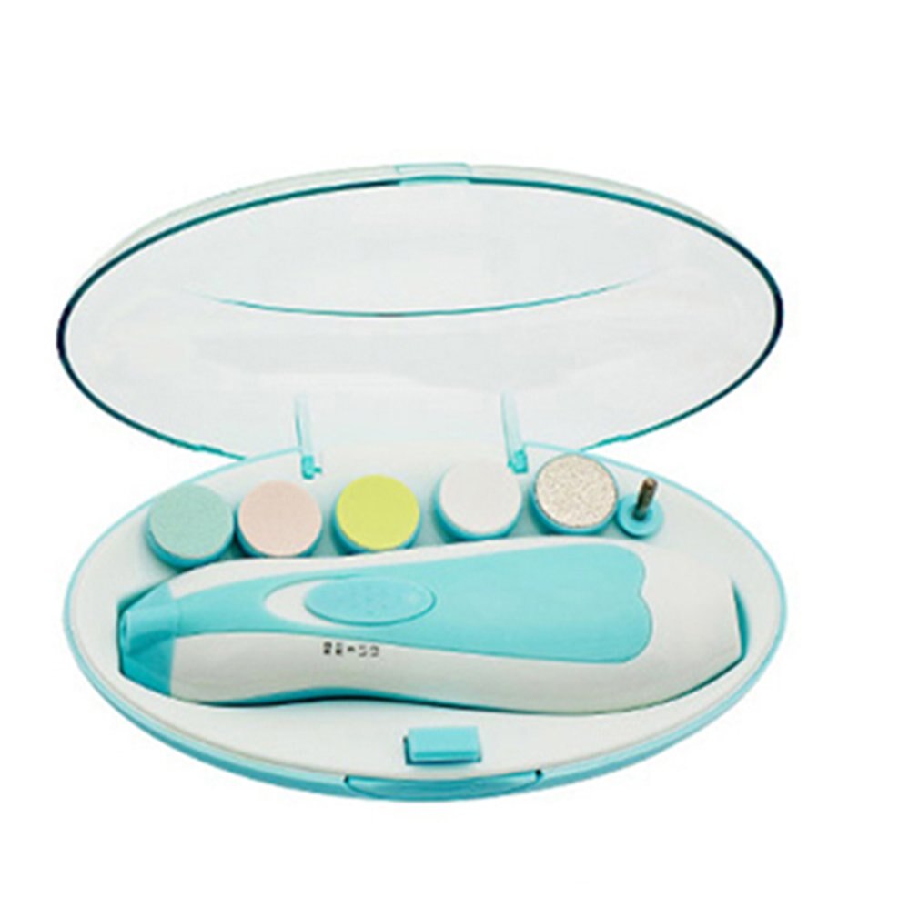 Électrique bébé coupe-ongles bébé ciseaux bébés soins des ongles sûr coupe-ongles pour enfants infantile Newbron coupe-ongles: Bleu