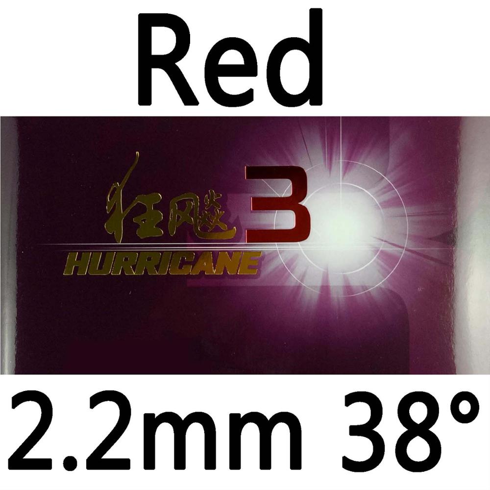 Dhs Hurricane3 (Hurricane 3, Dhs H3) pips In Tafeltennis Rubber Voor Ping Pong Tafeltennis Racket Rubber: Red 2.2mm H38