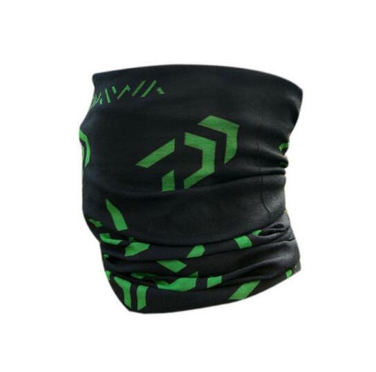 DAIWA Men Women Windproof Fishing Scarf Single Layer Gaiter Neck Outdoor Sun Shade Cycling Bandana Seamless Magic Scarves Cloth: Black Green