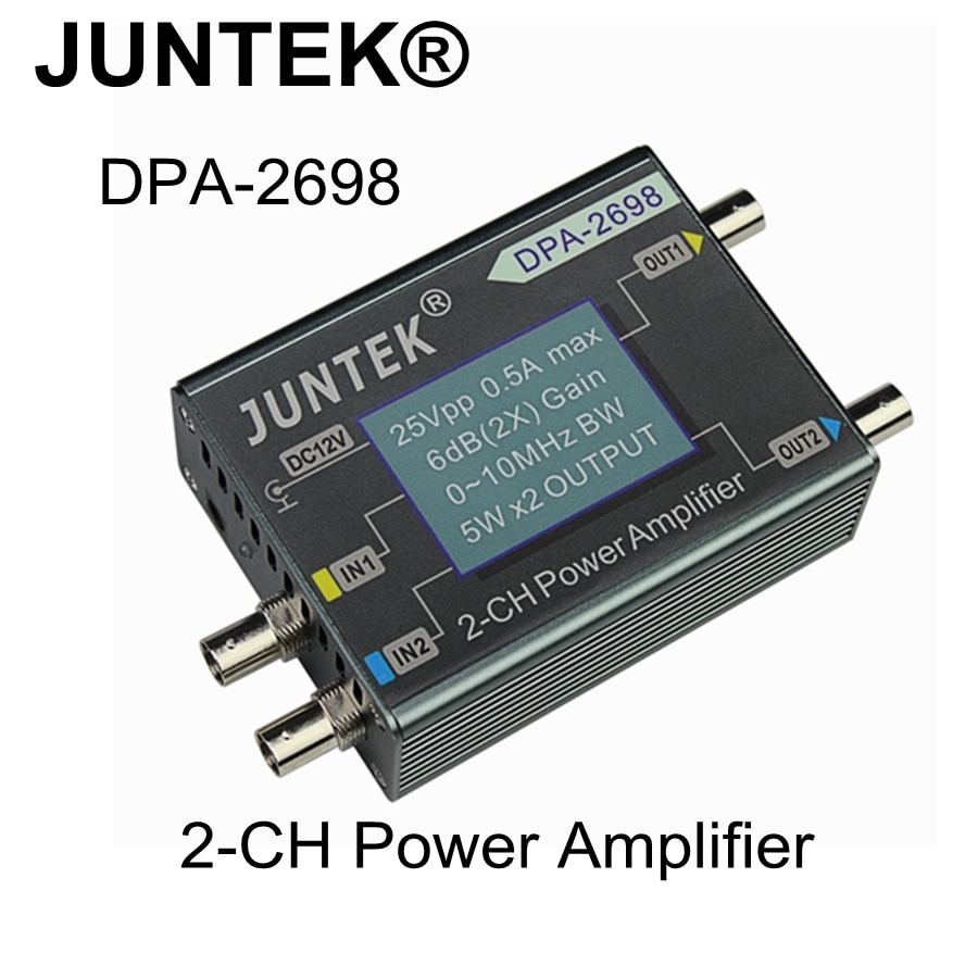 JUNTEK DPA-2698 dual-channels DPA2698 duplex channel Digital Control signal 2-CH power amplifier Higher Power amplifier