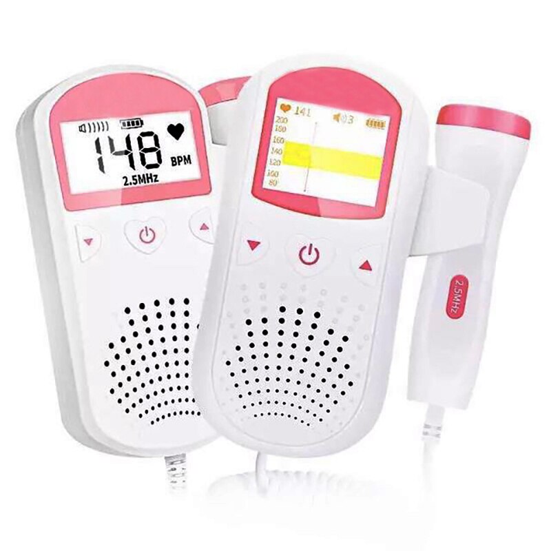 Foetale Doppler 2.5M Prenatale Baby Hartslag Detector Huishoudelijke Sonar Doppler Stethoscoop Zwangere Vrouwen Doppler Foetale Monitor