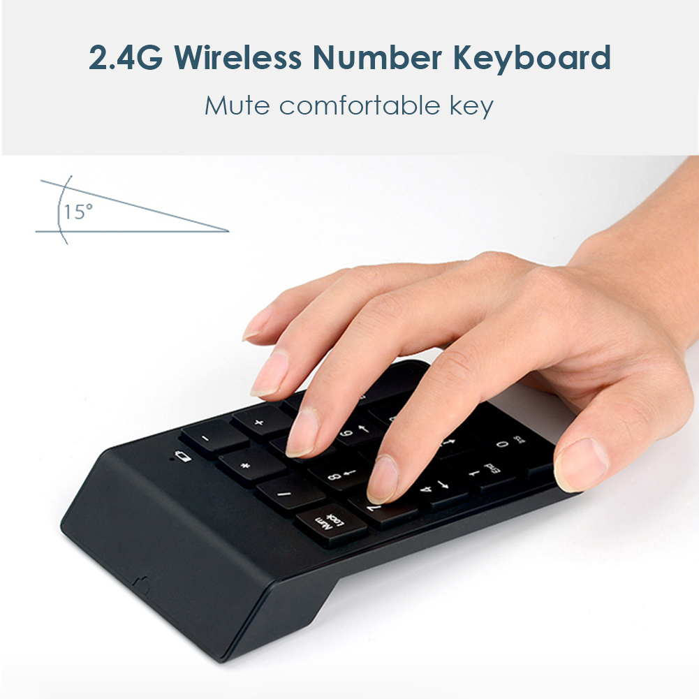 Wireless External Numeric Keypad Keyboard Wireless Numeric Keypad for Accounting Teller Laptop Notebook