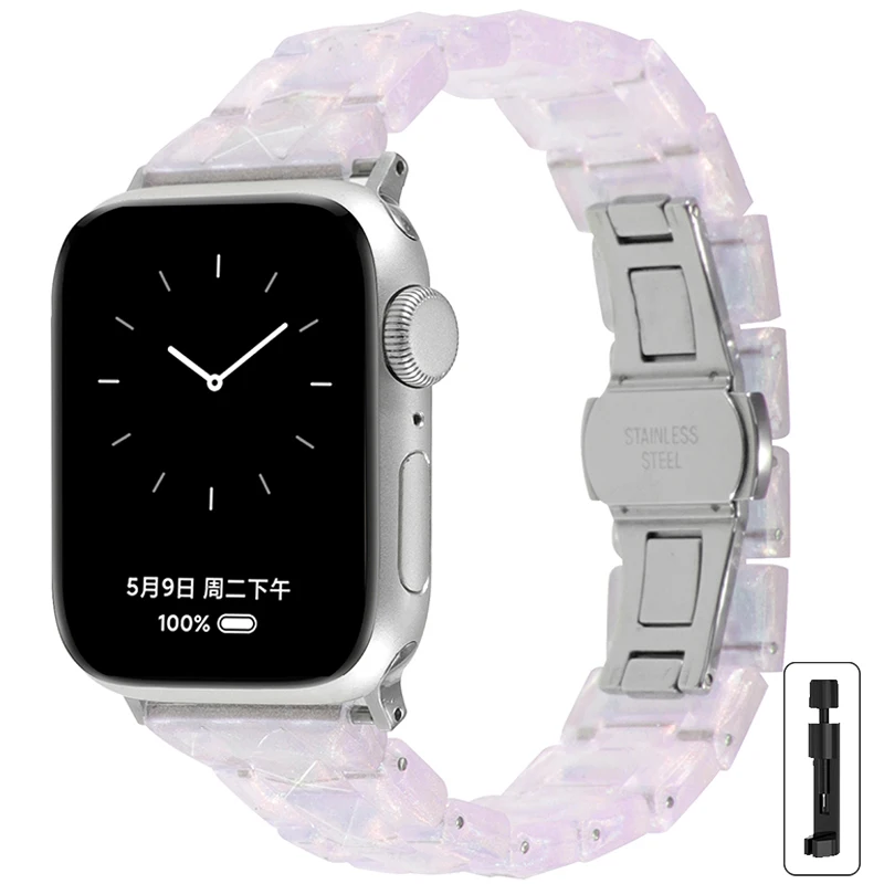 Correa para Apple Watch Band 46mm 44mm 40mm 45mm 49mm 38mm 42mm 41mm pulsera de para IWatch Series 10 8 7 6 5 4 3 2 1 Ultra: 44 mm / Red black