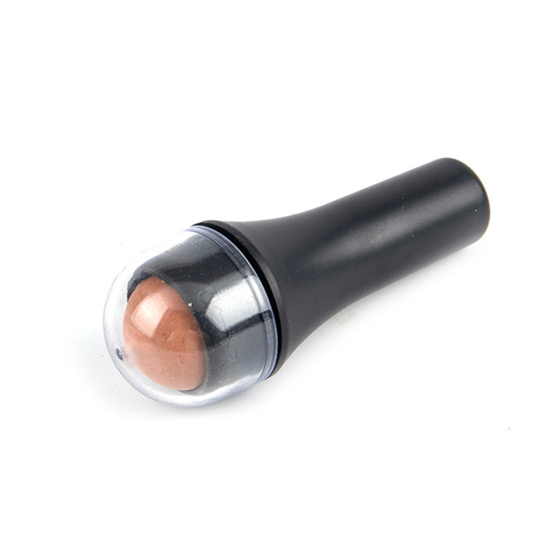 7 cores 4 tipos de pedra vulcânica esponja meninas rosto senhoras destacável cuidados com a pele limpeza facial massagem bola absorção de óleo rolo: C-Black