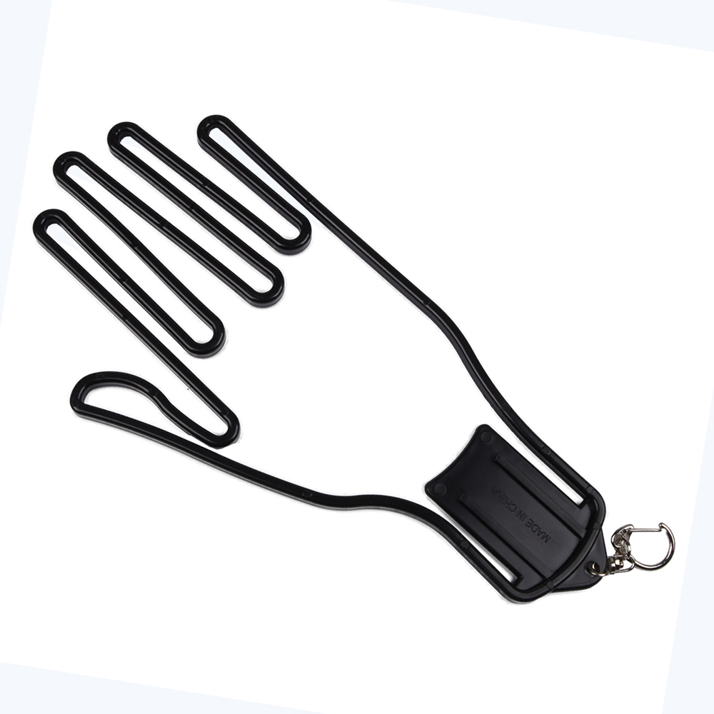 1pc Golf Handschuhe Bahre Halter Keeper Aufhänger Handschuhe Unterstützung Rahmen Halter Rack Trockner Shaper Zubehör Kunststoff mit Metall Buck: Black