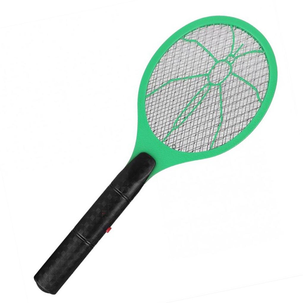Vliegenmepper Elektrische 3-Lagen Mesh Ongediertebestrijder Bug Zapper Racket Draadloze Lange Handvat Batterij Aangedreven: NO.2