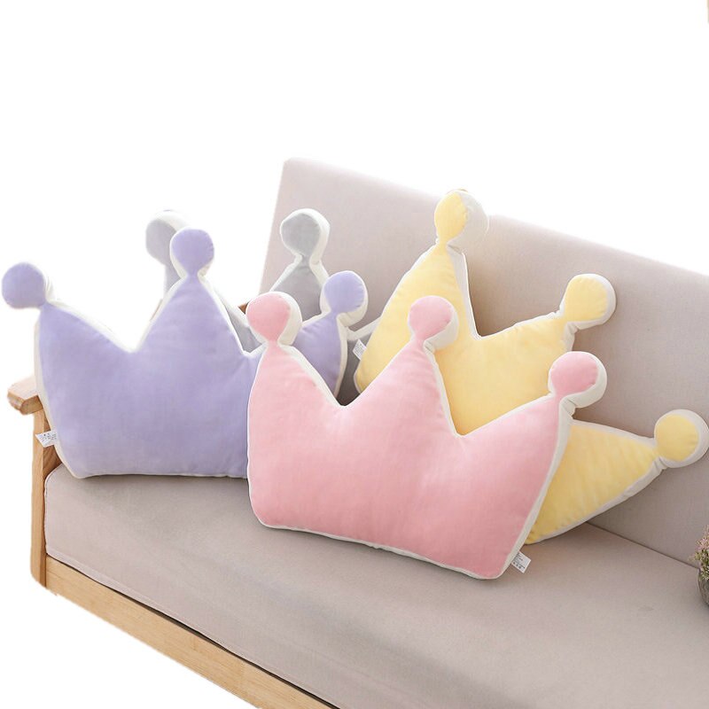 Weiches Prinzessin-Kronenkissen, gefülltes Schlafkissen, Mädchenzimmer, Sofa-Dekoration, Regenbogen, Wolke, Stern, Promi-Studio-Kissen, für Sie