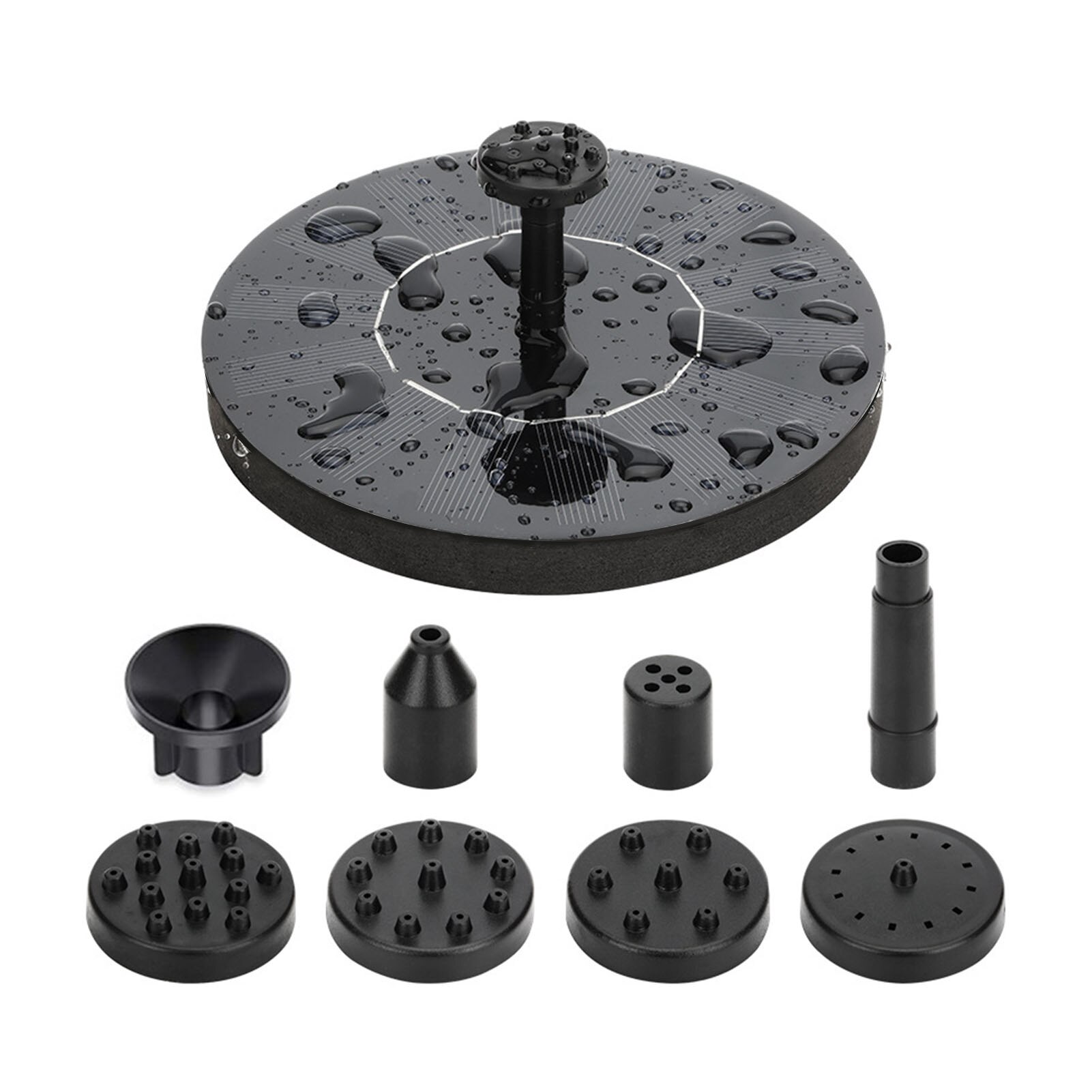 Solar Water Fountain Pool Pond Waterfall Fountain Garden Decoration Outdoor Bird Bath Solar Powered Fountain Floating Water: Diameter 13cm