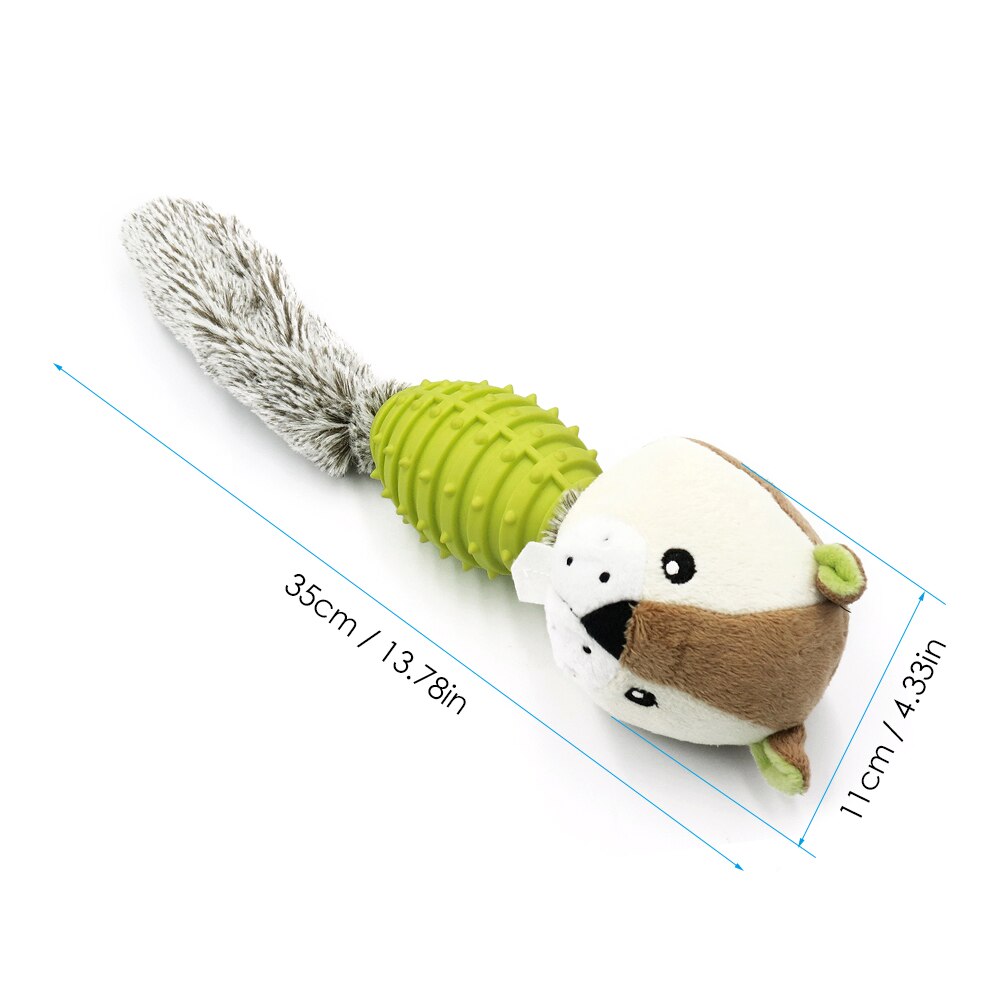 Cute Small Animal Soft Plush Toy Dog Chew Squeaky Cat Dog Squeeze Screaming Chew Toys Non-toxic Odorless Pet Toy