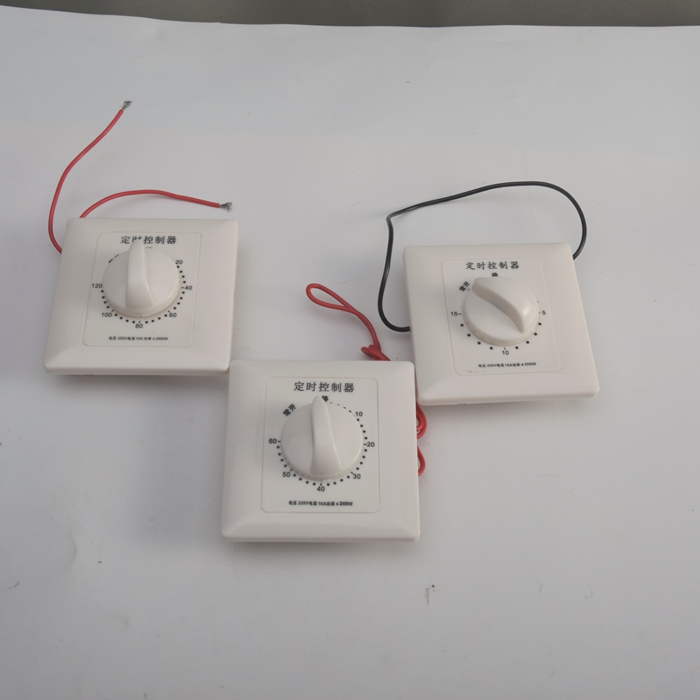 Mechanical Swtich AC 220V 30/60/120 Minutes Intelligent Timer Switch Controller Countdown High Power Timing Control Tools #734