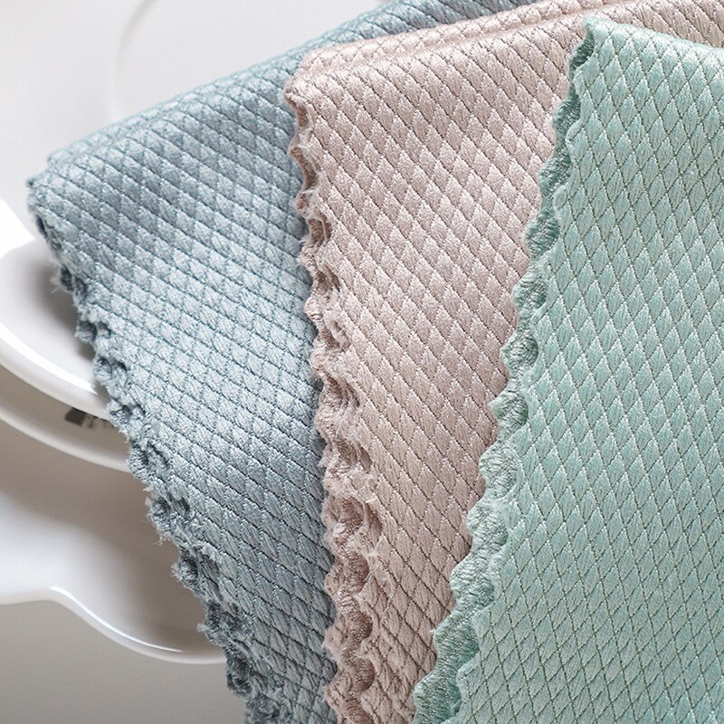 Paño de limpieza para lavar platos, cocina, ventana, vidrio, Coche, Piso, trapos, tazón, plato, cerámica, limpieza para azulejos, plumero, herramienta de limpieza del hogar