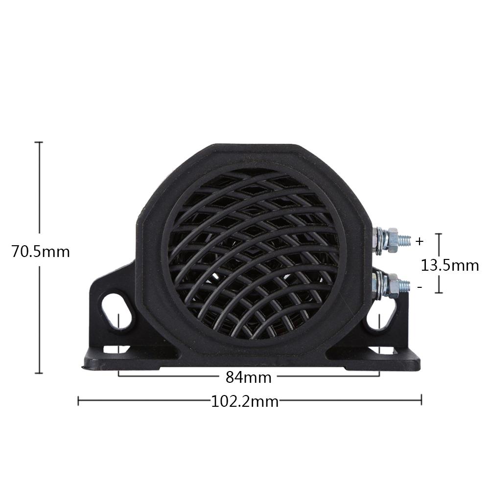 Bocina de advertencia de sonido para coche y camión, claxon Universal de 110dB, 12-60V, para recordatorios de marcha atrás de vehículo de servicio pesado