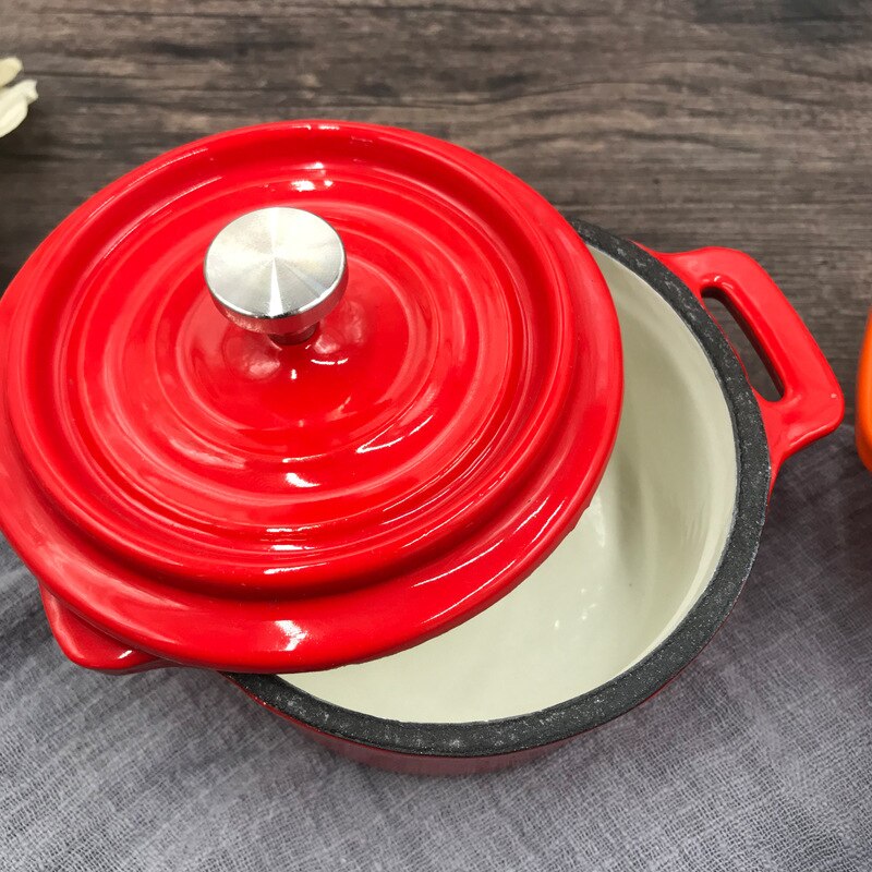 10cm emaille gusseisen Pfanne Mini kleine topf gewürz Kasten kleine milch Pfanne ergänzende lebensmittel topf beilage Kasten kreative tauchen gericht
