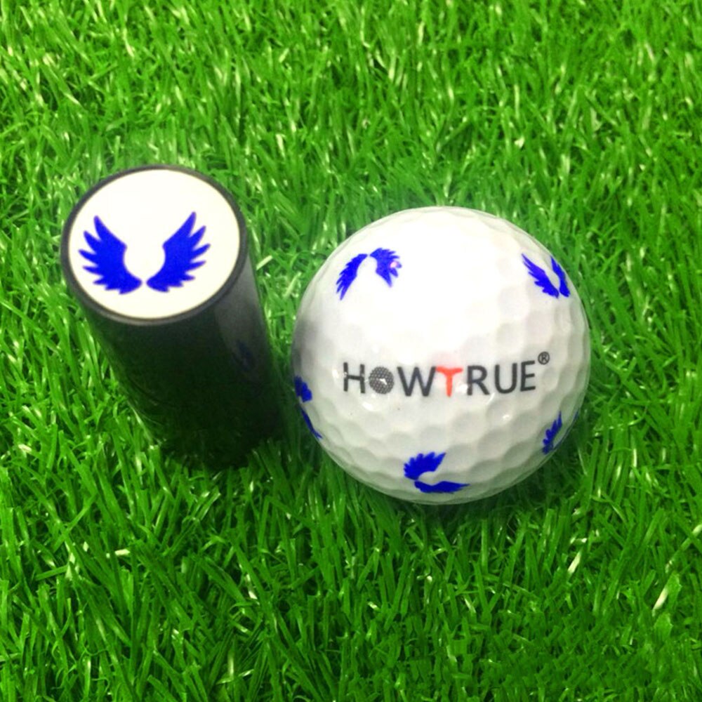Hurtigtørrende stempel stamper golf segl udendørs sportslig silikone ikke falme handling korrektionsenhed skala bold søm golfbold stamper: Bule