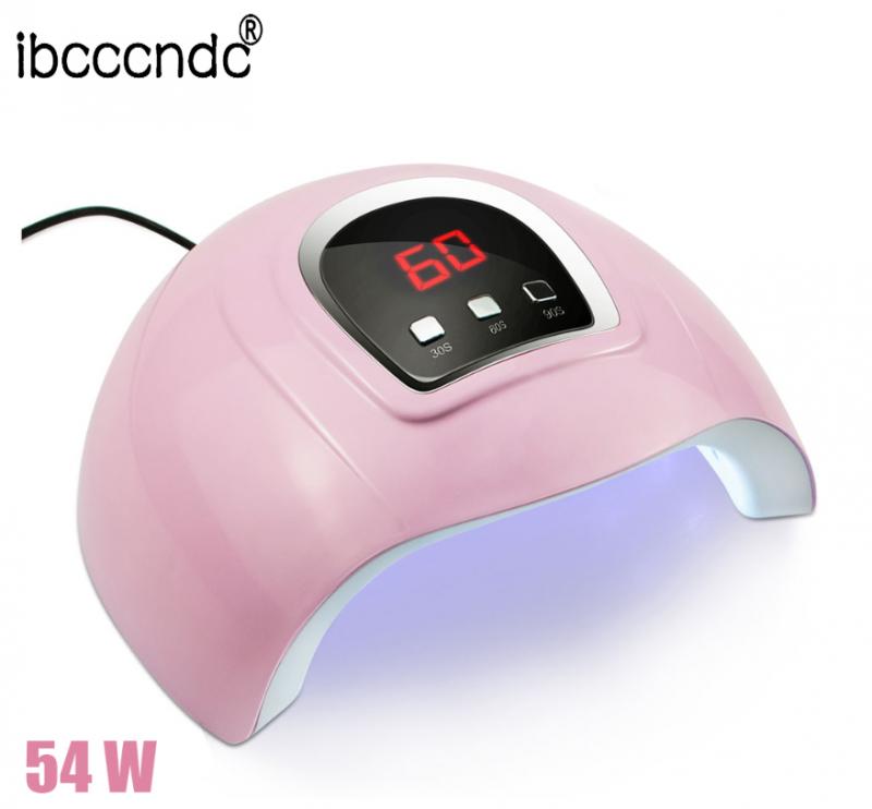 Ibcccndc 36/54W Uv Lamp Panda 12LED Nail Lamp Usb Nail Gel Droger Lamp Professionele Auto manicure Lamp: 54W