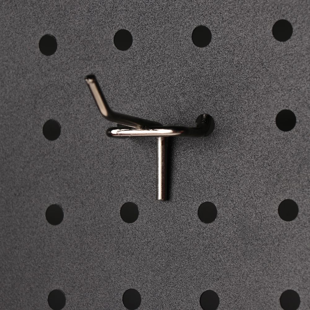 Rejilla metálica de 5 piezas para almacenamiento de pared, soporte perforado para Panel de malla, estante de artículos para tienda al por menor, ganchos de exhibición para colgar
