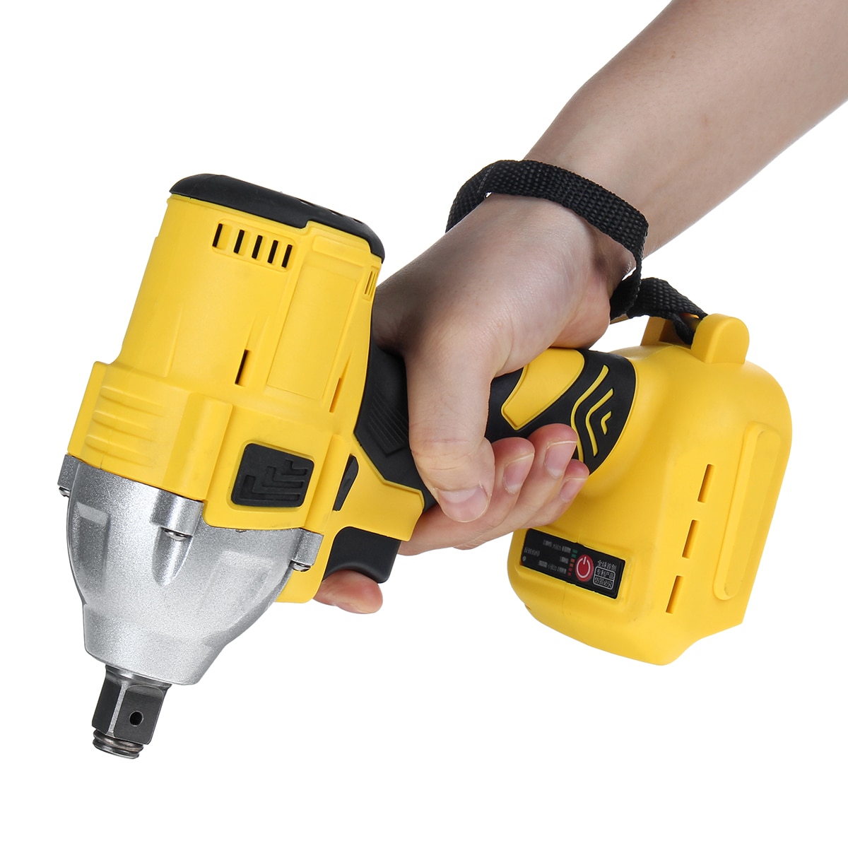 18V Electric Rechargeable Brushless Impact Wrench Cordless 1/2 Socket Power Tool Wireless Electric Wrenches without Battery