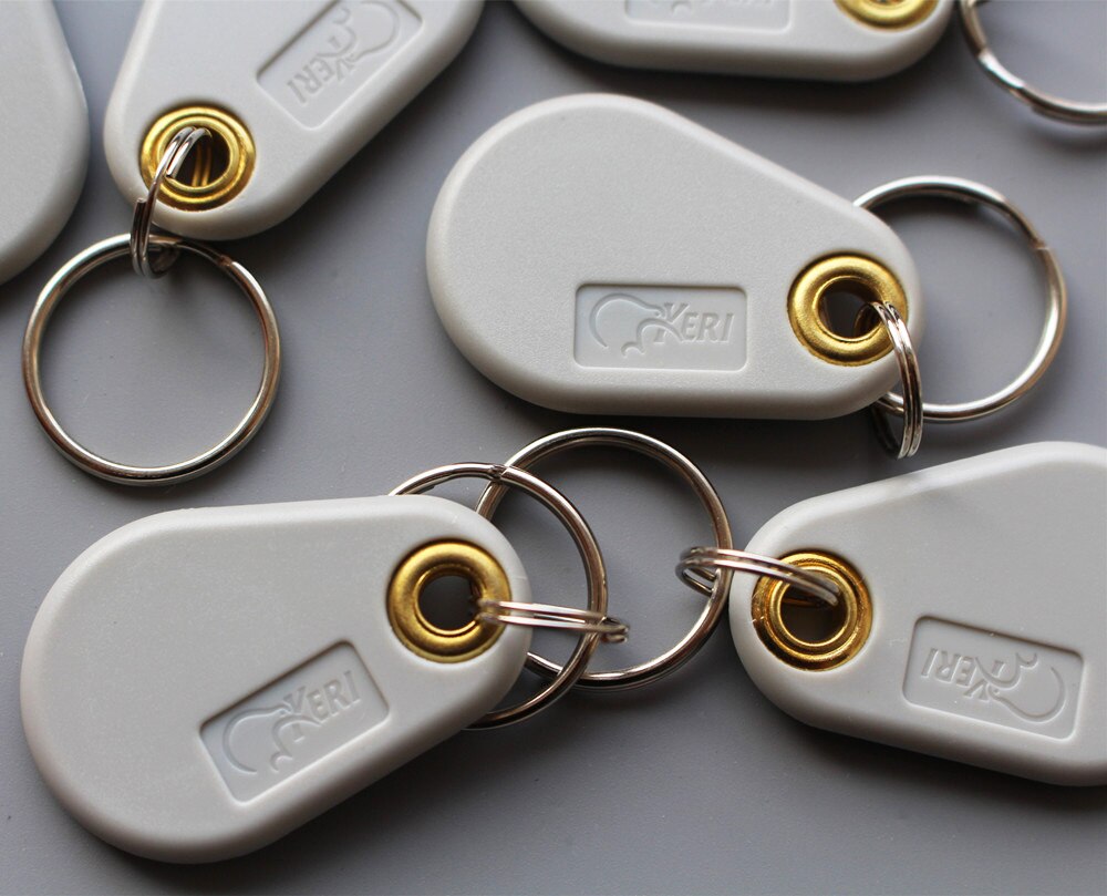 10pcs 125khz RFID EM4305 Writable Keytag Keyfob T5577 Rewritable Keychain Access Control Ring Token Duplicate Copy Clone