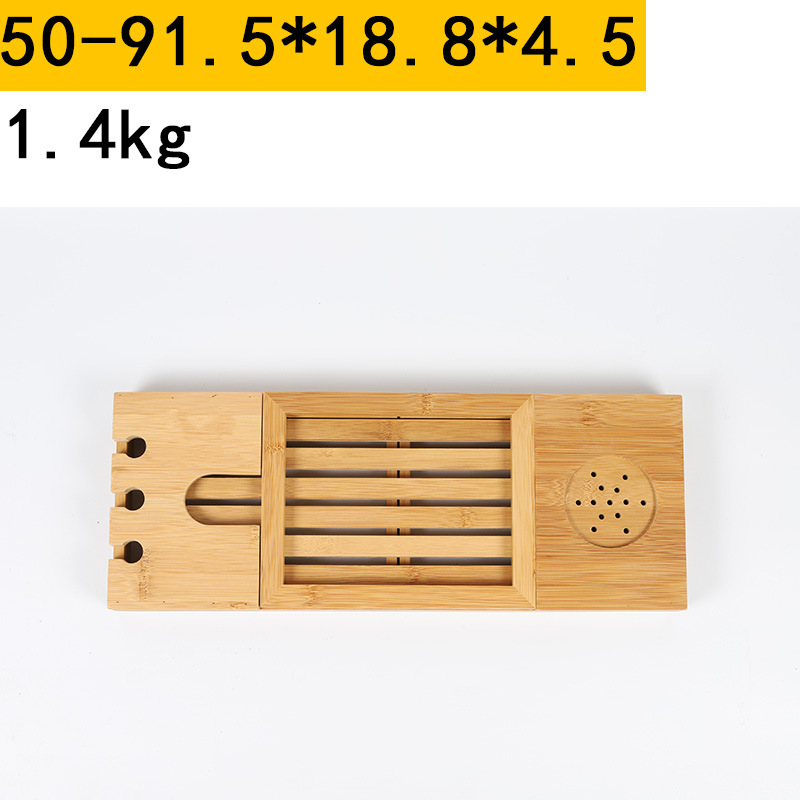 Extendable Bamboo Bathtub Tray Caddy Wooden Bath Organizer Rack Bathroom Book Wine Tablet Holder Reading Shelf Bath Tray: 2