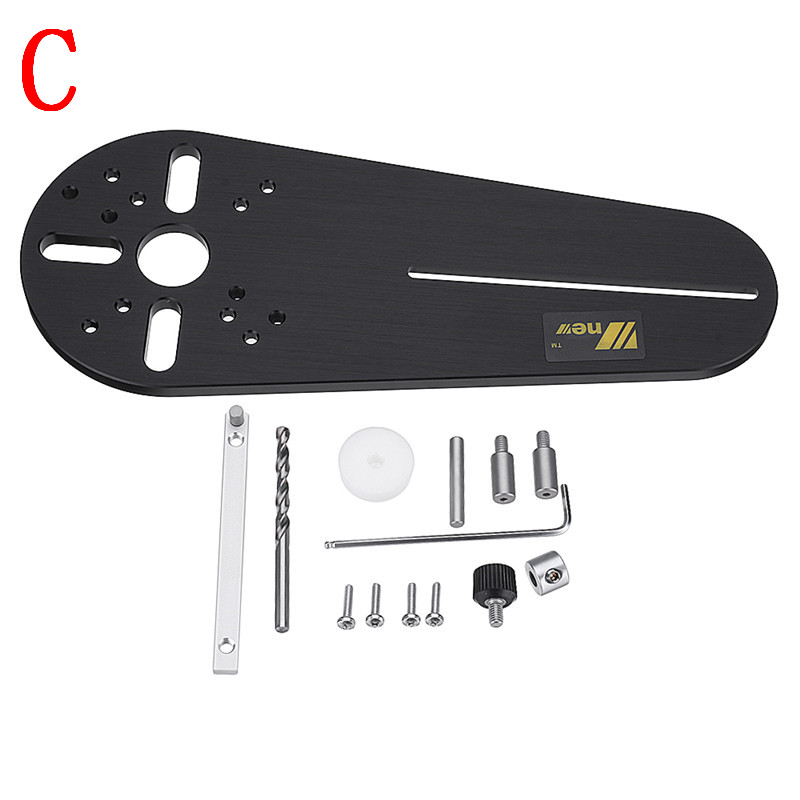 1Set Circle Cutting Jig For Small Electric Hand Routers/Trimmers Wood Router Woodworking Milling Circle Groove Tools