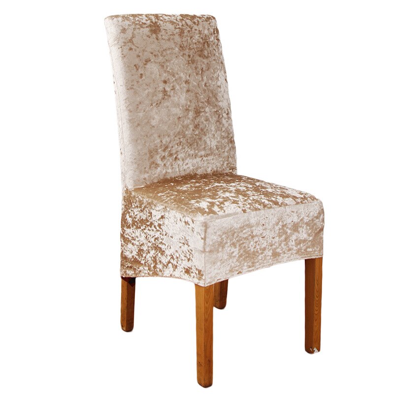 Stoelhoezen decoratieve fluwelen pluche stretch eetkamerstoelhoezen voor thuis restaurant elastisch