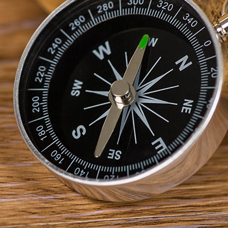 Hiking Lightweight Aluminum Wild Survival Compass Navigation Tool