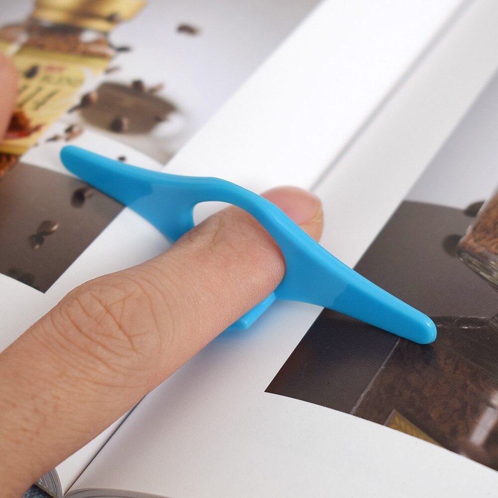 Thumb praktisk multifunktion bogholder bogmærke finger ring bogmærker til bøger læseværktøj shool levering