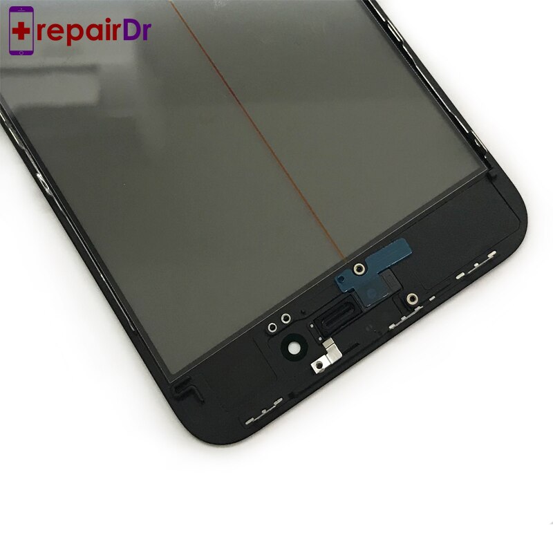 Cristal de pantalla táctil LCD Original 1:1, lente exterior con marco biselado para iPhone 6 6s Plus 7 8 Plus X Panel de cristal + OCA + polarizado