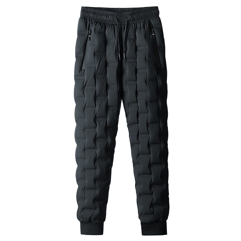 Winter Men Down Pants Breathable Warm 90% White duck down Filling Light Trousers Outdoor Camping Hiking Trekking Sports Pants