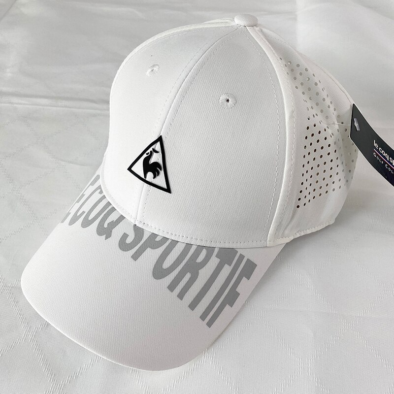 Sombrero de Golf para hombre, gorros deportivos, malla transpirable: Blanco