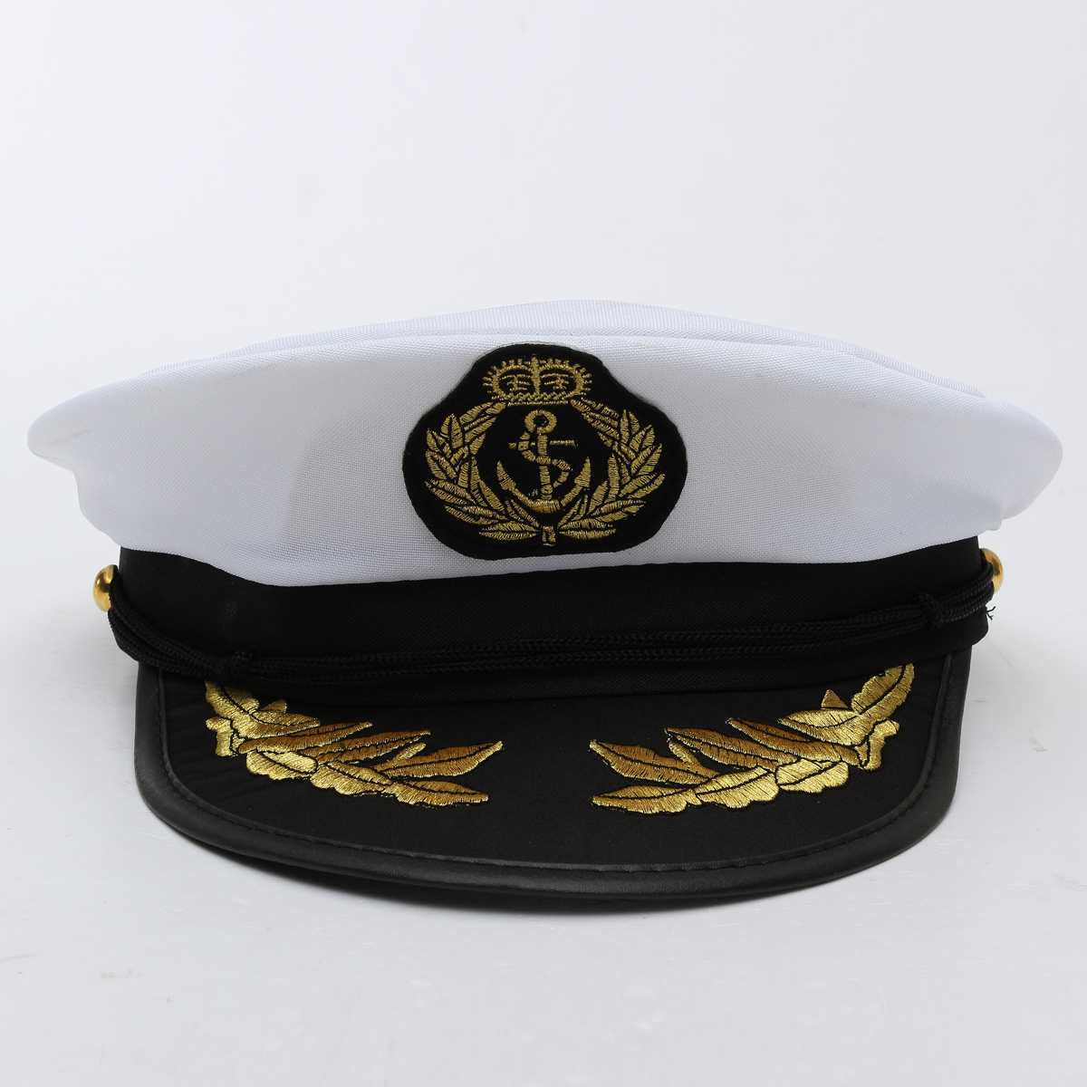 White Adult Yacht Boat Captain Hat Navy Cap Sailor Costume Party Dress Clothes Costume Party Cosplay Dress Sailor Hat