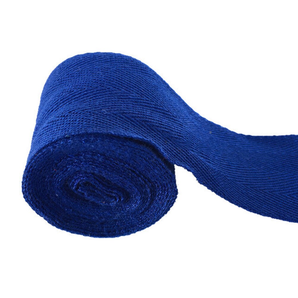 2.5M Stretch Pols Crêpe Tape Boksen Bandage Flexibele Atletische Zweet Absorptie Elastische Professionele Sport Wrap Ehbo: Blauw