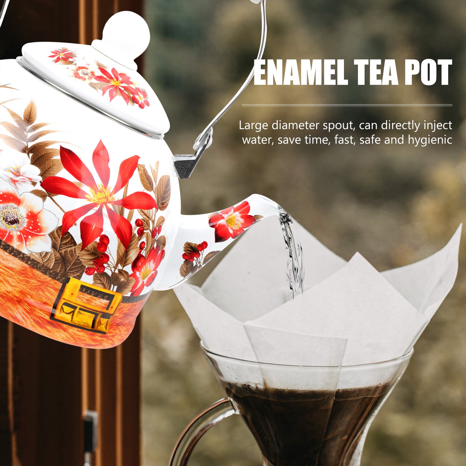 Kettle Metal Handle Kettle Water Boiling Pot Tea Pot Water Heating Pot for Home Restaurant