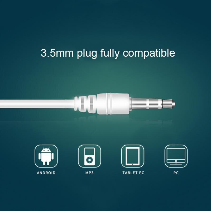 3.5mm in-ear fone de ouvido fones de ouvido para iphone samsung huawei xiaomi pc tablet portátil colorido esportes baixo estéreo fone de ouvido