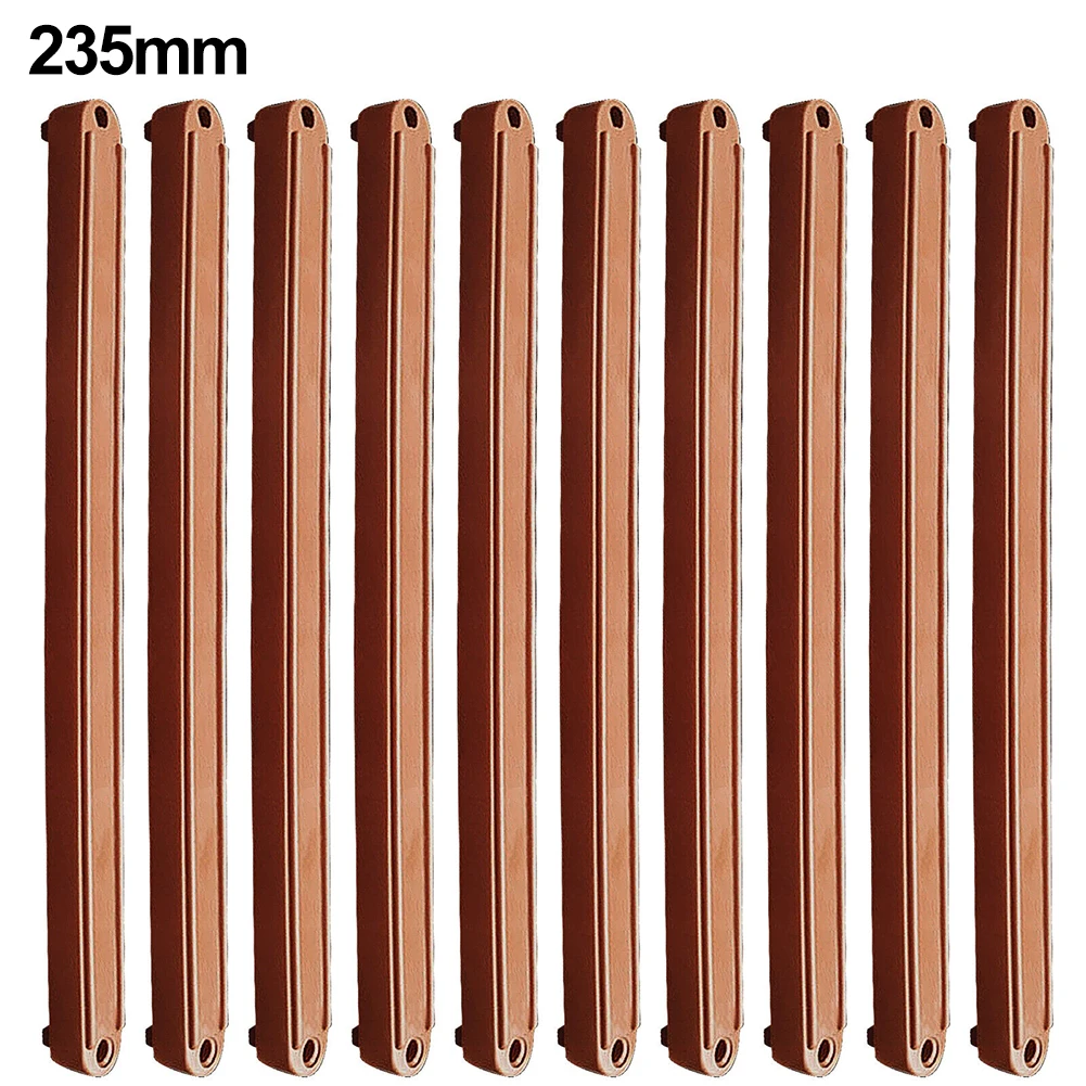 10 Stuks Trekrail Plastic Ladegeleiders 180/235/298 Mm Treklopers Vervanging Lade Lopers Garderobe Geleiderail Skidway: Rood Brons