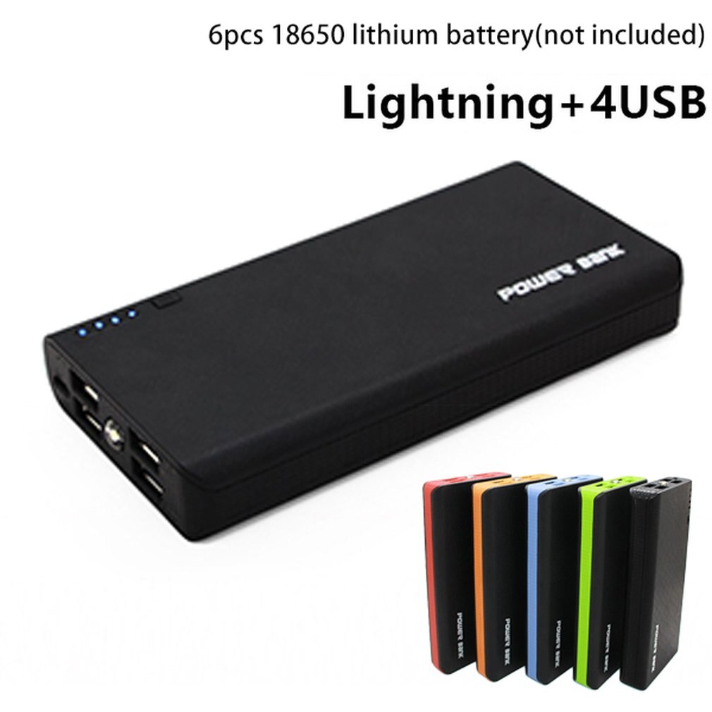 Telefoon Oplader Power Bank Case Carregador De Bateria Usb Oplader Powerbank Led Zaklamp Usb Uitgang Onleny A523