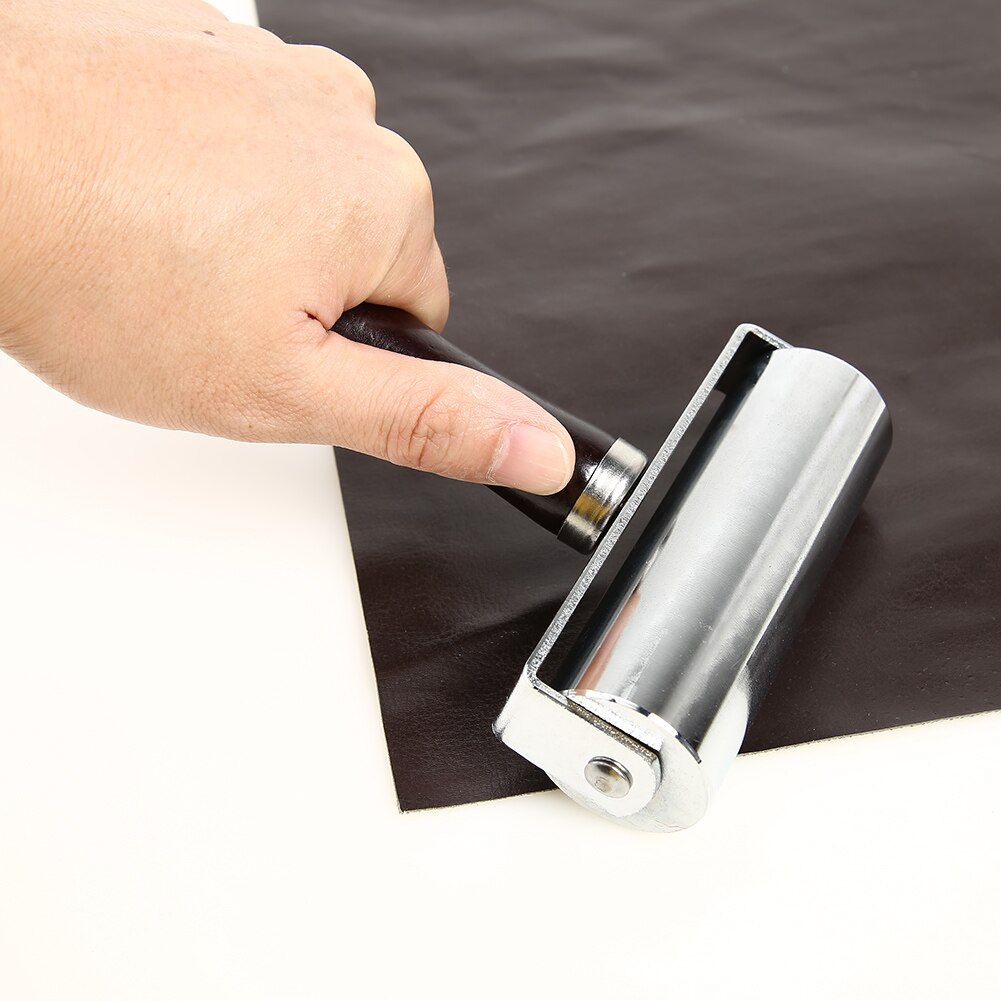 Lær lim kanter laminering rulle håndverk lær håndverk rulle gjør det selv håndlaget krølleverktøy 26/60/100mm lær rulle