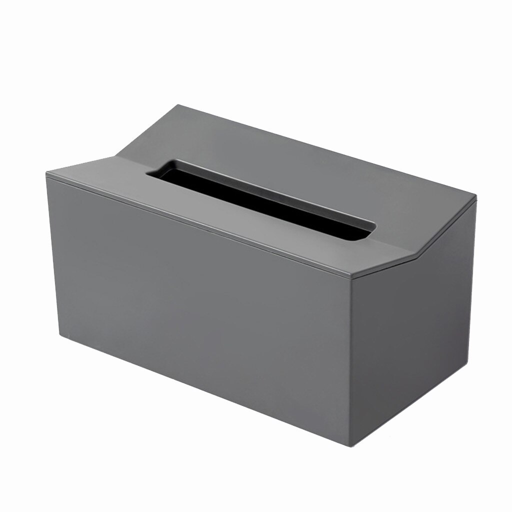 Boîte à mouchoirs murale auto-adhésive en plastique cuisine placard porte-serviettes boîte de rangement en papier de soie Pojemnik Na Chusteczki: Gray