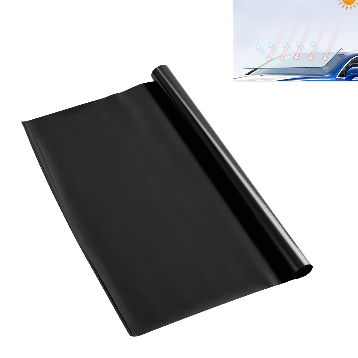 50cm x 3M Car Van Window Tint Film Universal Fit for Privacy & Sun Glare Heat Reduction (Black)