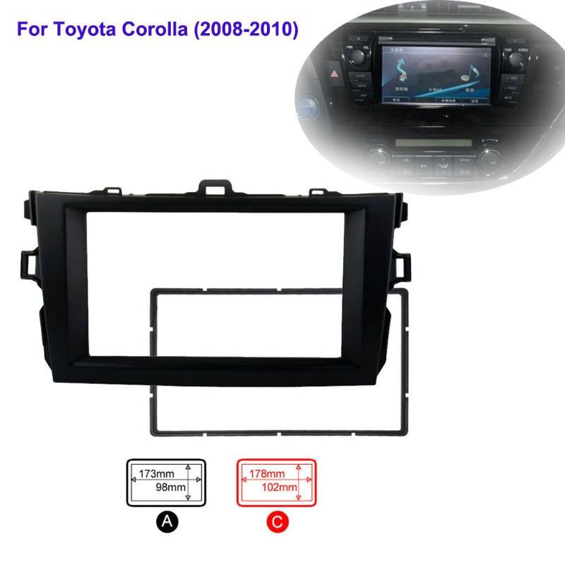 Car Radio Frame Fascia Dash Panel Unit Refurbished Stereo Installation Kits Modification Inside Driver Replacement