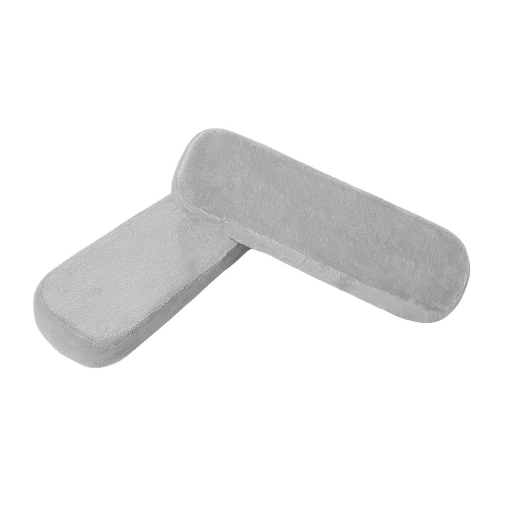 2 Stks/set Stoel Armsteun Pads Memory Foam Elleboog Kussen Thuis Kantoor Swivel Werken Stoel Armsteun Kussen Kussen Comfy Stoel: type 2 Grey