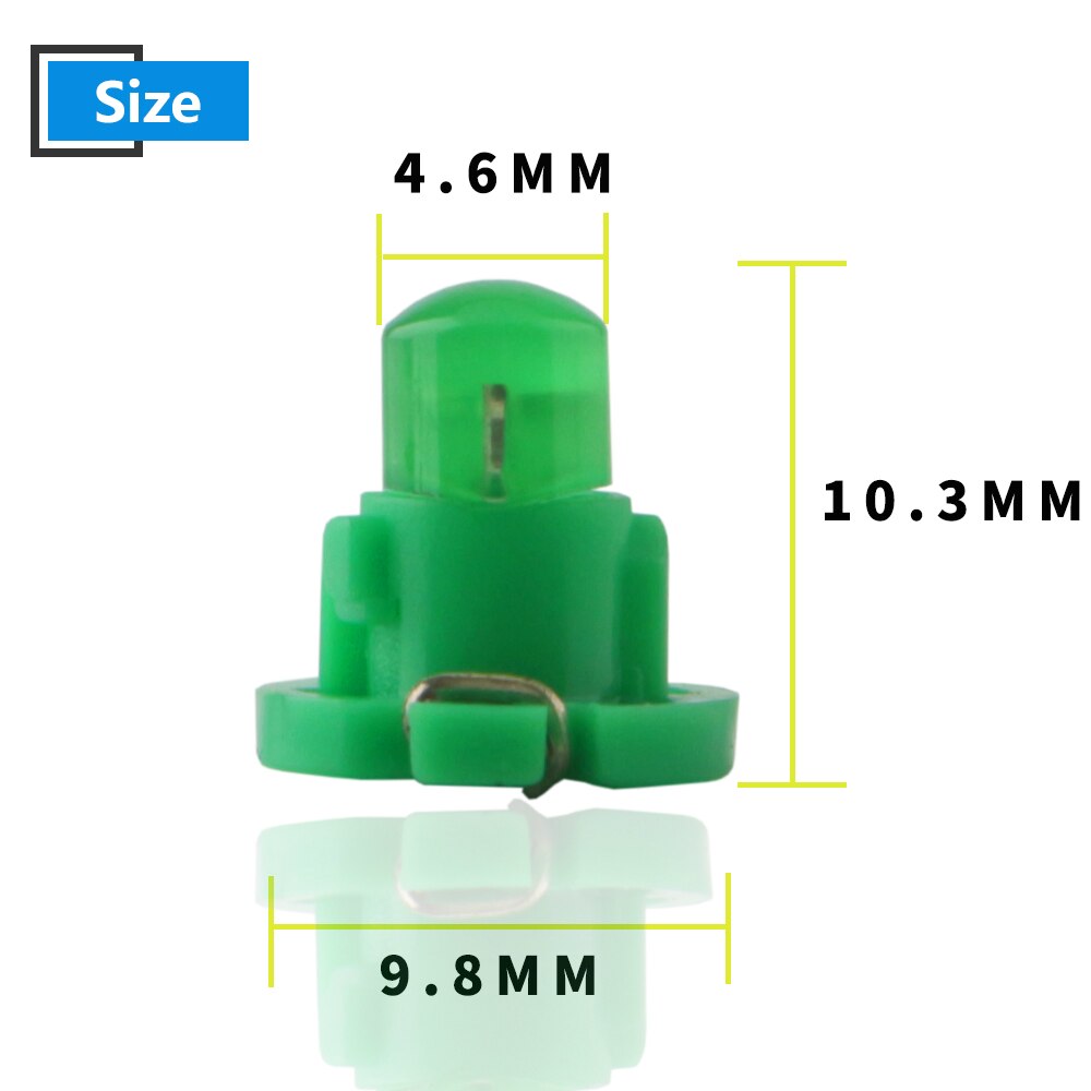 10 stuks  t4.2 cob 1 smd led dashboard instrumentenpaneel licht autolamp zij-indicator interieur wit rood amber groen