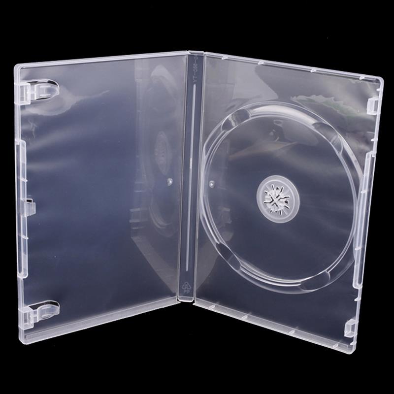 1PCS CD Storage Box Transparent DVD Case CD Package Portable for Home Cinema - Single Disc