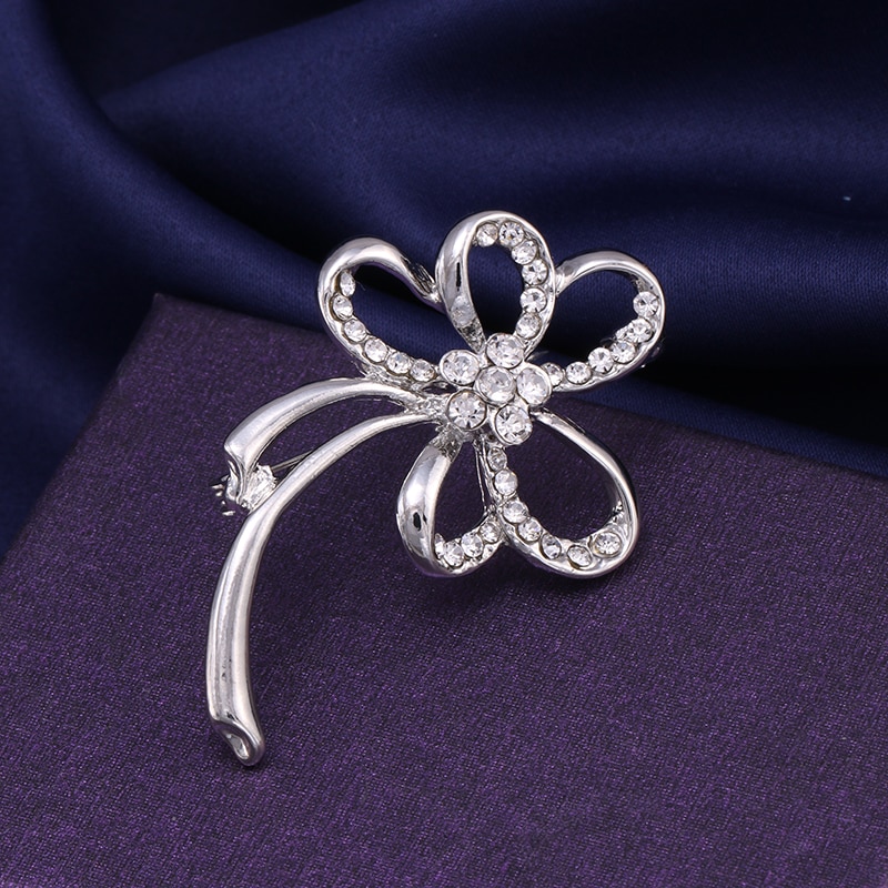 baiduqiandu Pearl & Crystal Booches Pin Charming Bow Butterfly Flower Guitar Women Wedding Bouquet Clothing Dress Accessories