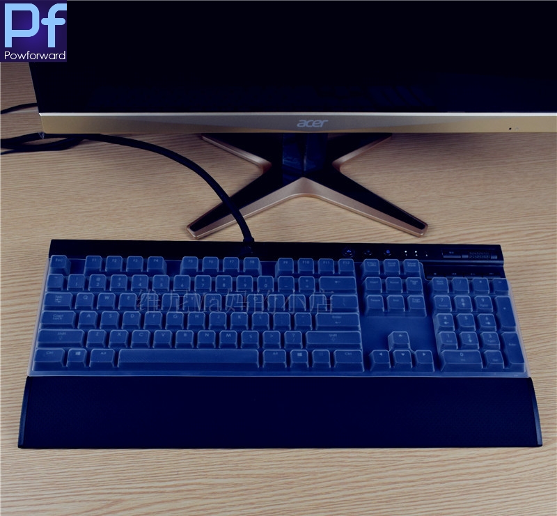 Desktop PC keyboard covers Waterproof dustproof clear Keyboard Cover Protector Skin For CORSAIR K70 RGB LUX Mechanical Gaming: clear